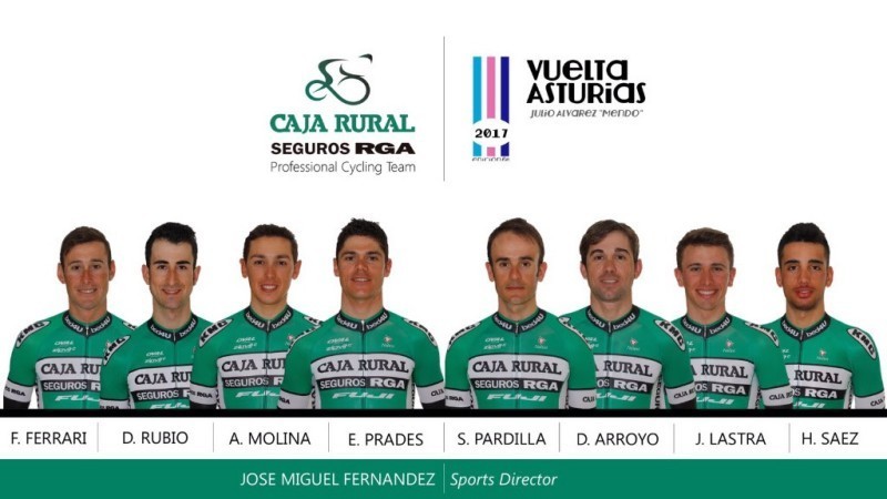 Alineación del Caja Rural-Seguros RGA para Vuelta a Asturias